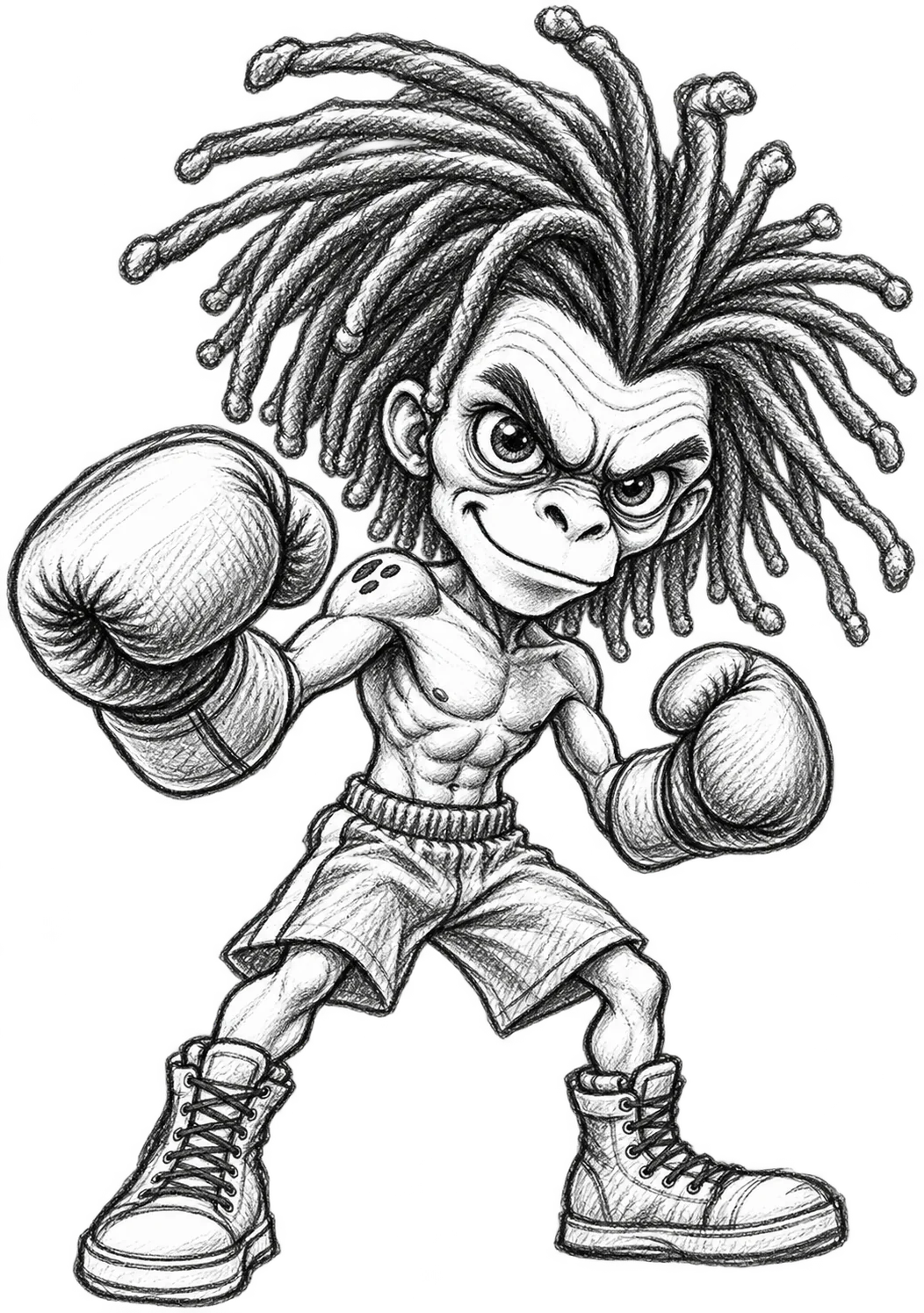 Original hand-drawn Rumble Flea sketch